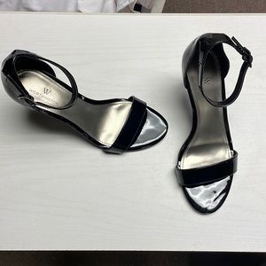 Worthington Black Strappy Heel—size 8. Like new, barely used.